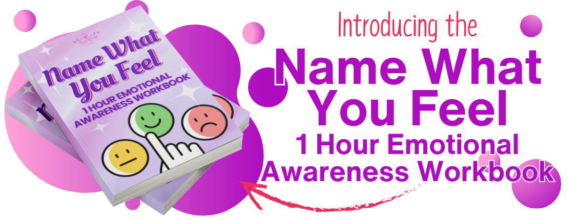Emotional awareness workbook cover with smiley faces.